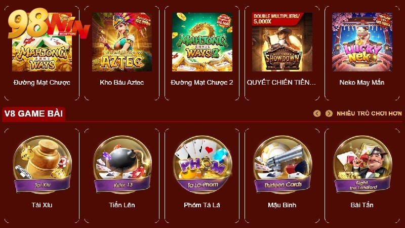 Sân chơi cung cấp kho game đồ sộ 